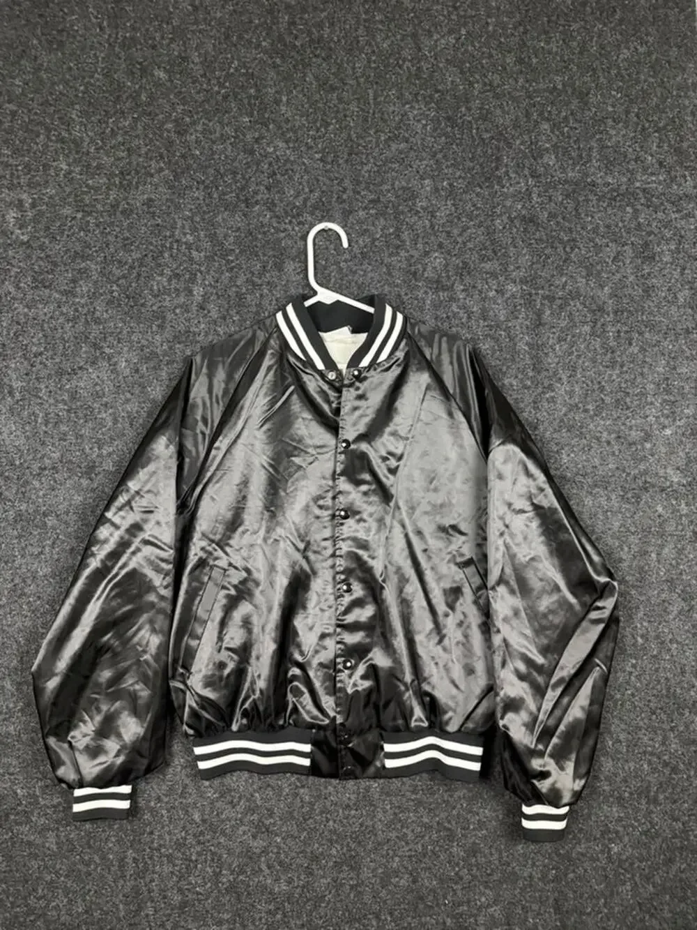 Vintage Taylor Jackets Nashville Music City USA Satin Bomber Jacket Mens L